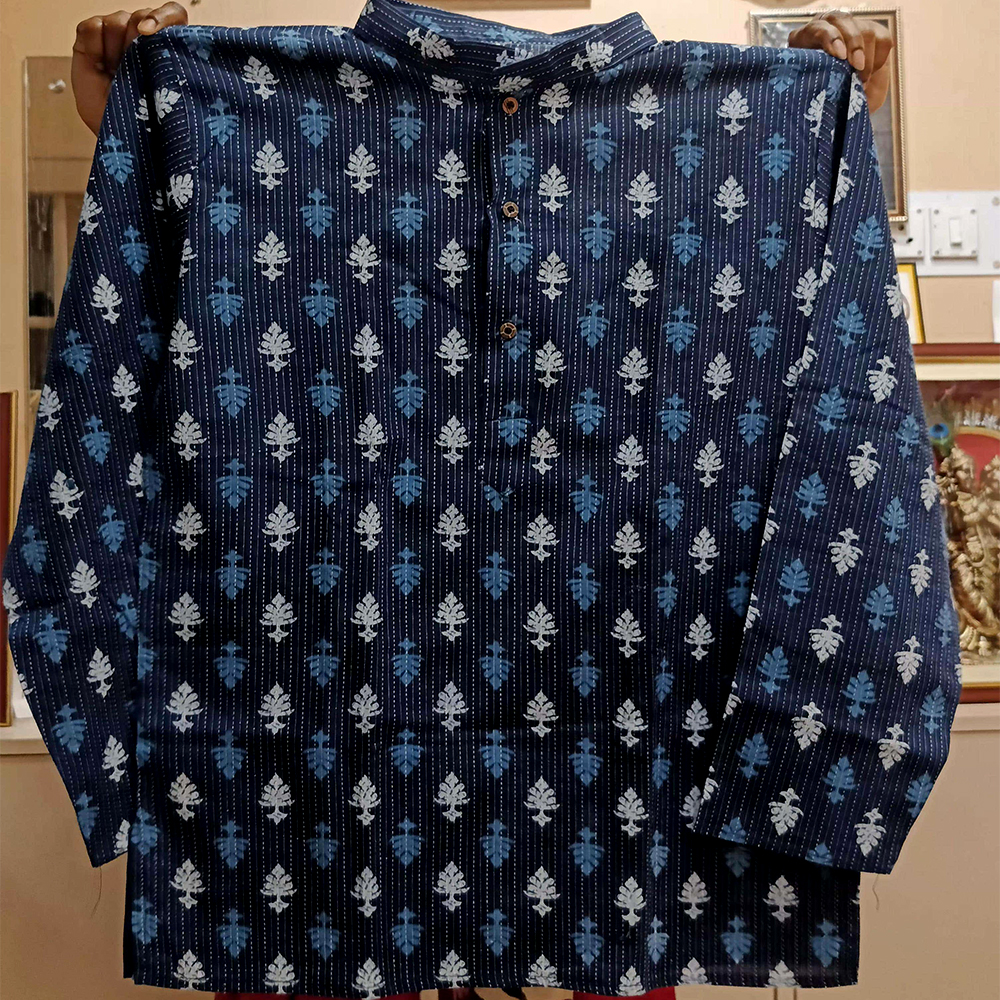 Block Print Short Kurta